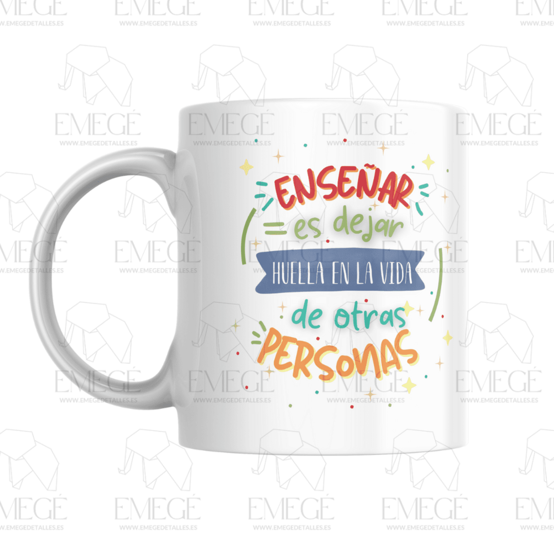 Taza huellas Col. Gracias profe - 3