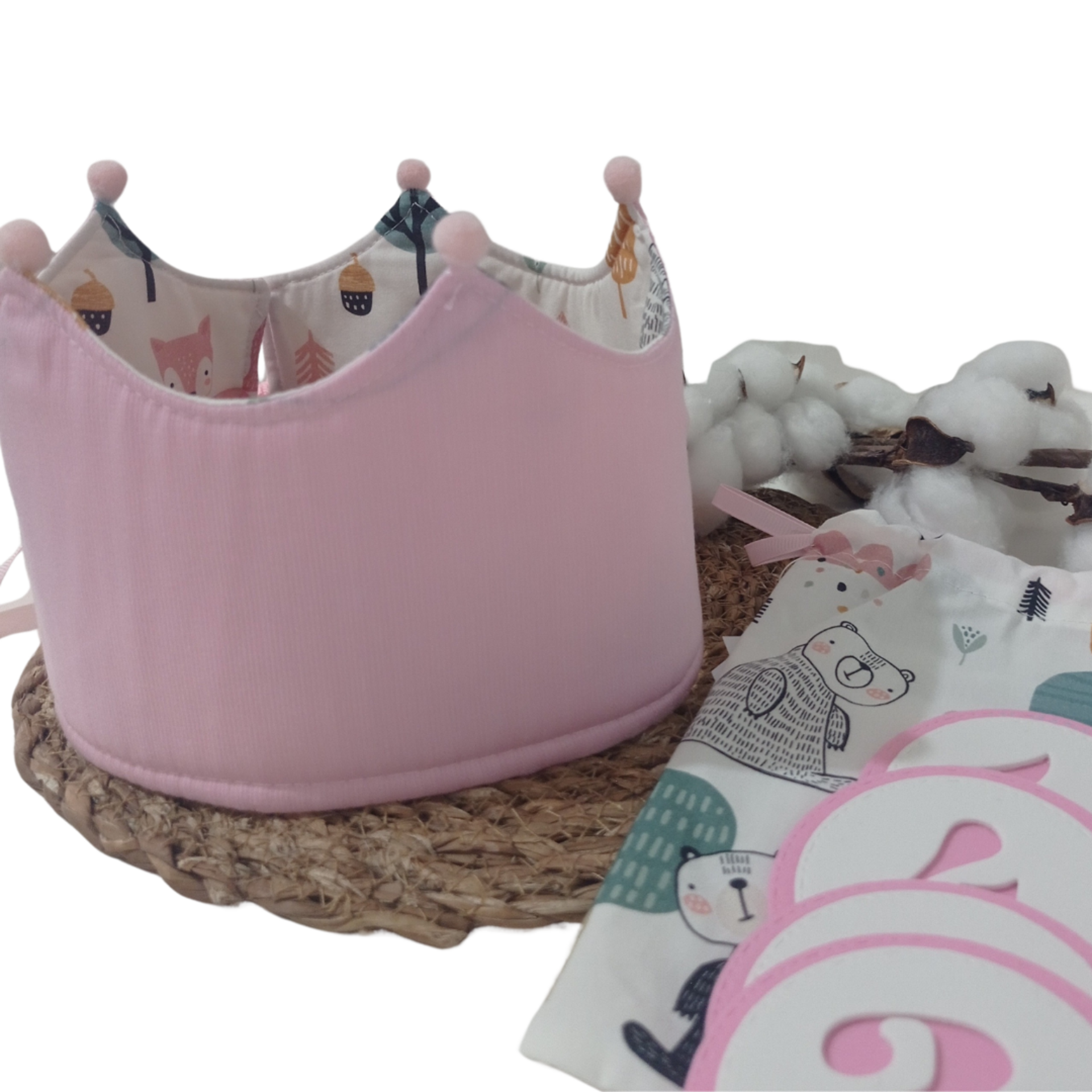 Corona de cumpleaños nordic pink - 2